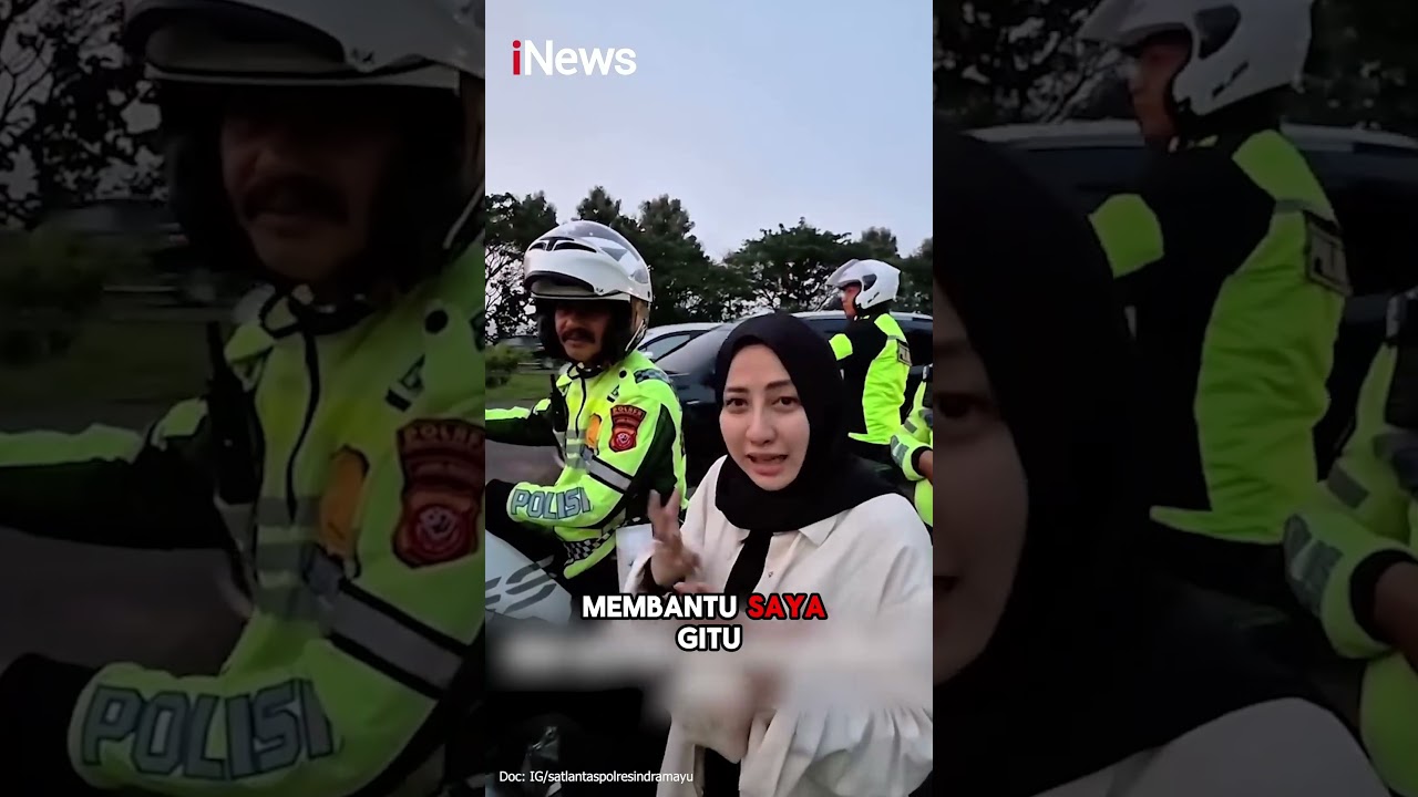 Momen Pemudik Tertinggal Keluarga di Rest Area, Akhirnya Diantar Polisi #shorts