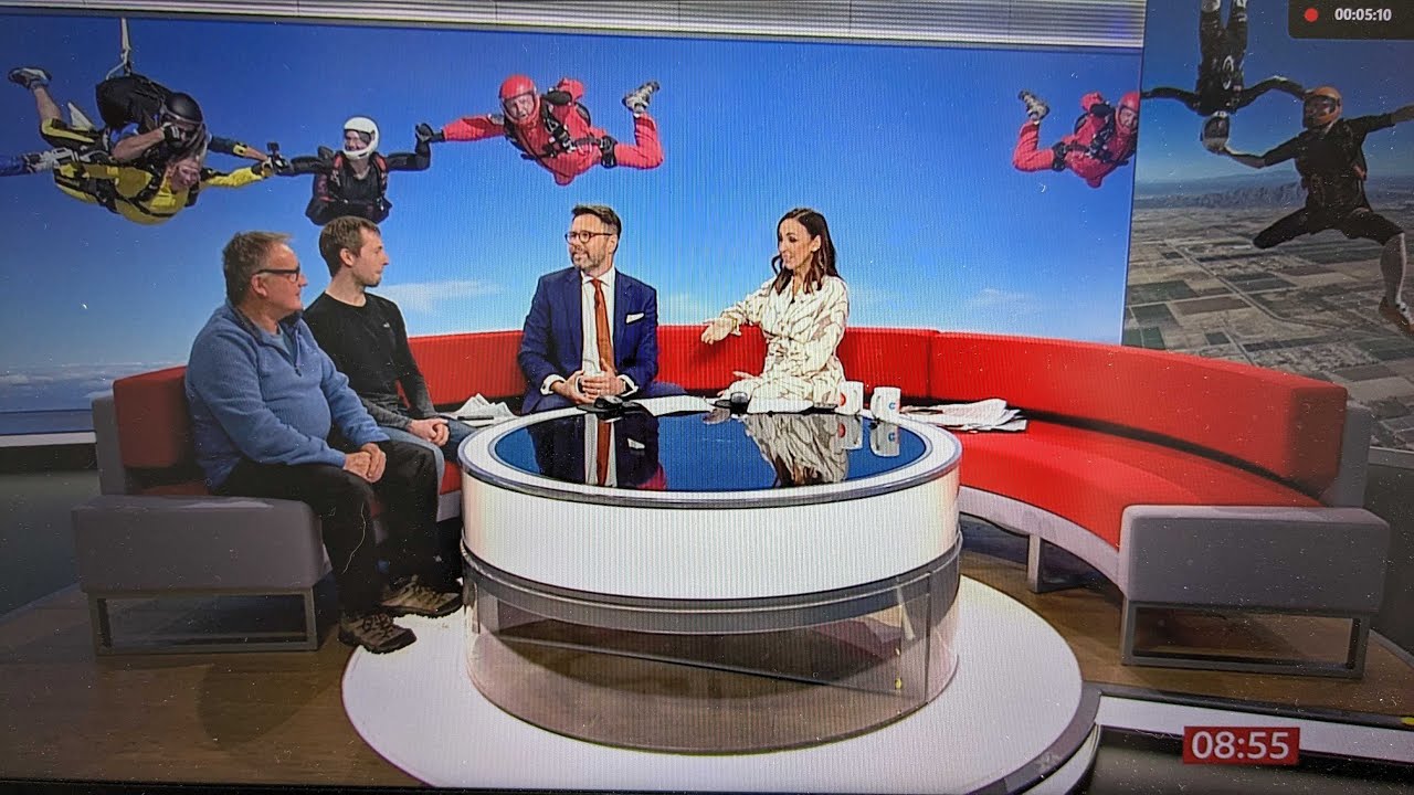 Dan Guest British Skydiving Record: BBC Breakfast