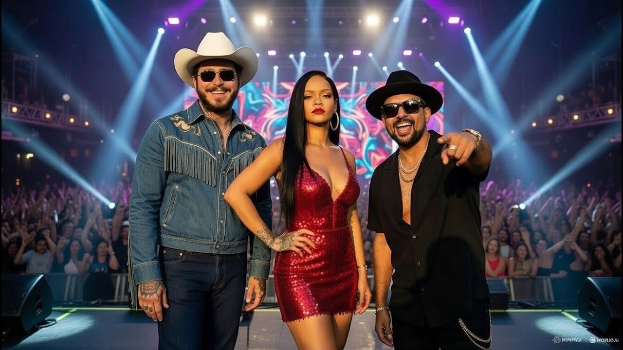 Sean Paul x Rihanna x Post Malone - Fire in the Night (Official lyrical music video 2026)