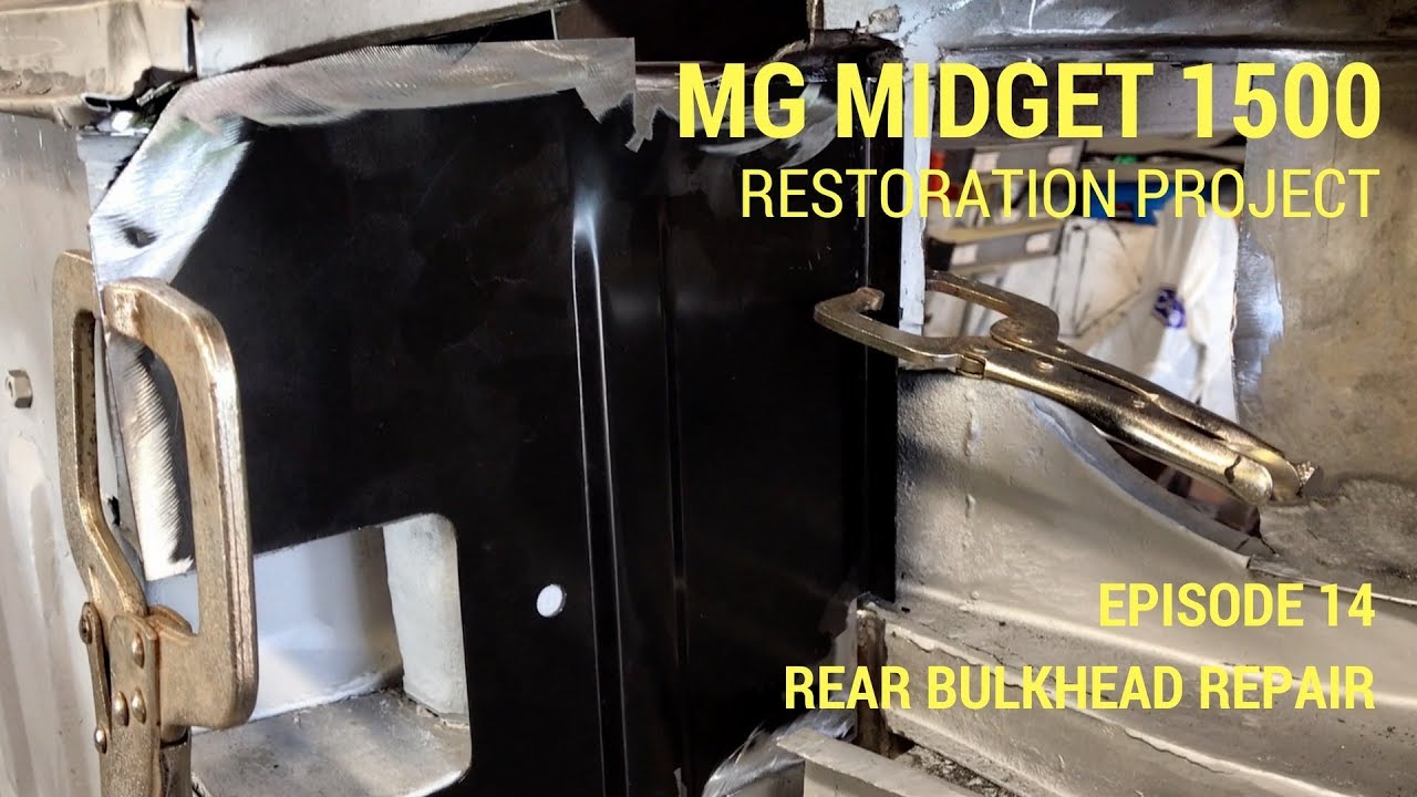 MG Midget 1500 Restoration - Rear Bulkhead repair