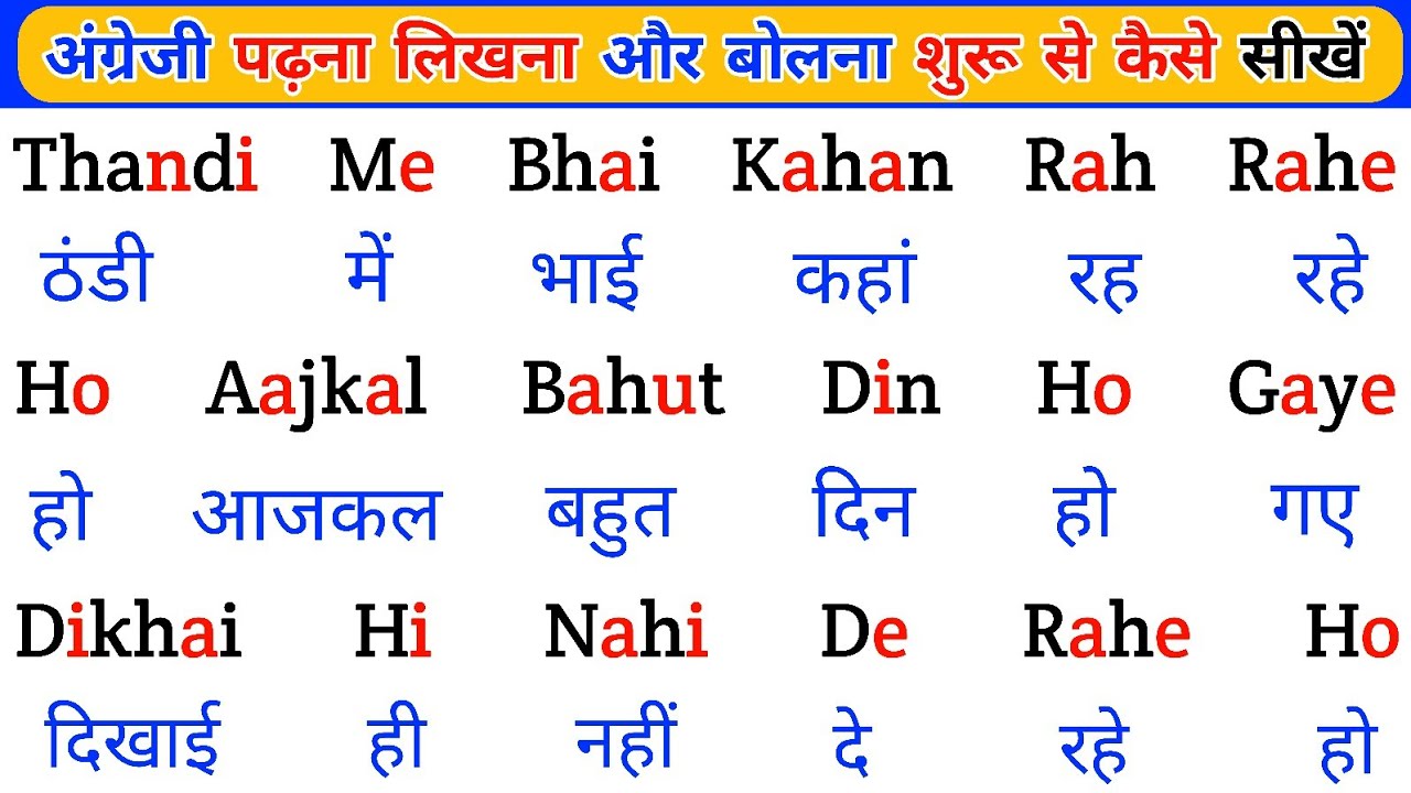 English Padhna-Likhna Kaise Sikhe | अंग्रेजी पढ़ना लिखना कैसे सीखें | English Kaise Sikhe Zero से 