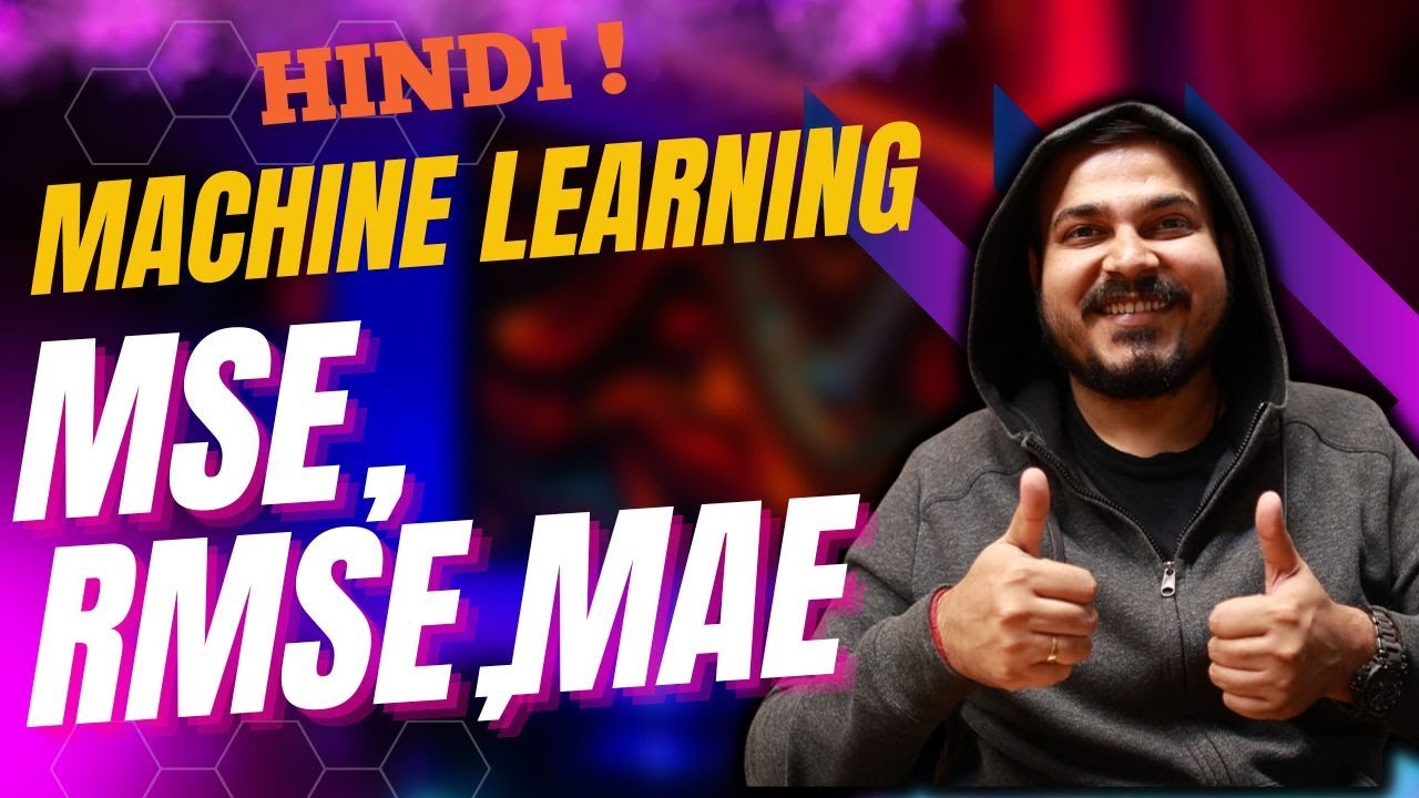 Mean Sqaured Error, Mean Absolute Error And RMSE In Hindi- Linear Regression | Krish Naik Hindi