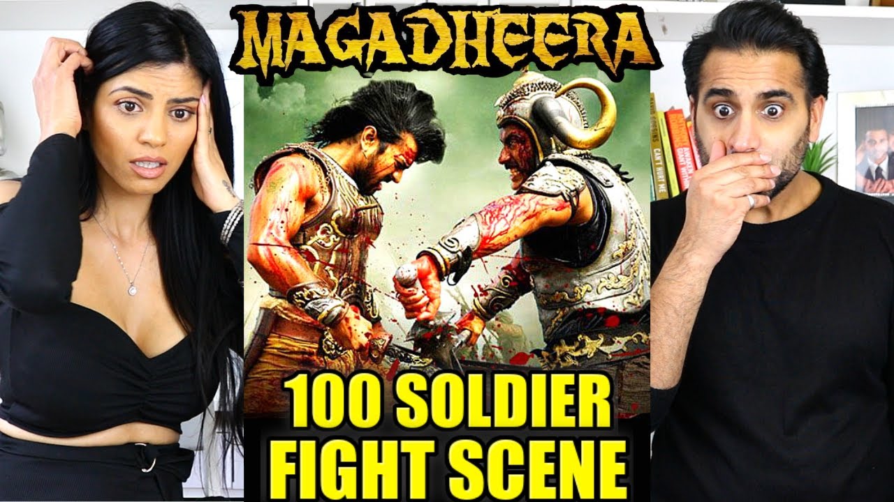 MAGADHEERA | РЕАКЦИЯ на сцену боя 100 солдат!!!
