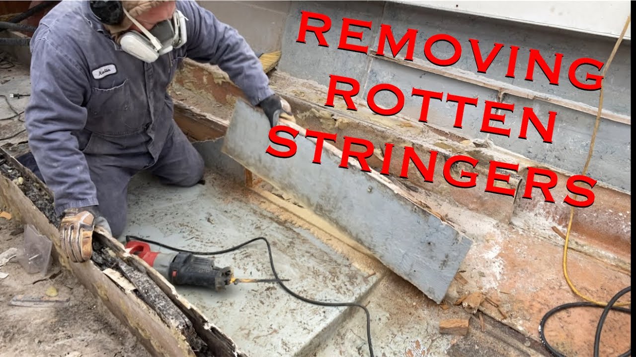 Boat Restoration| Removing Rotten Stringers