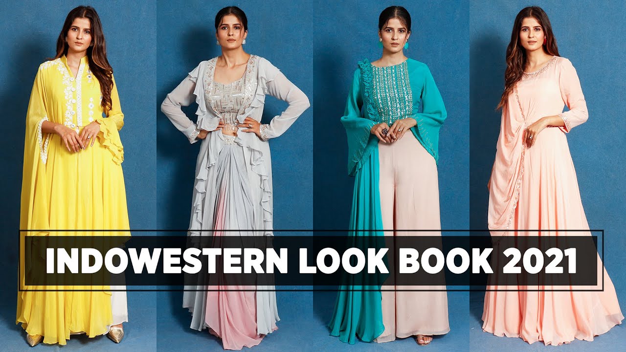 Indowestern lookbook - 2021 | Designer womens Indowestern  salwar suit