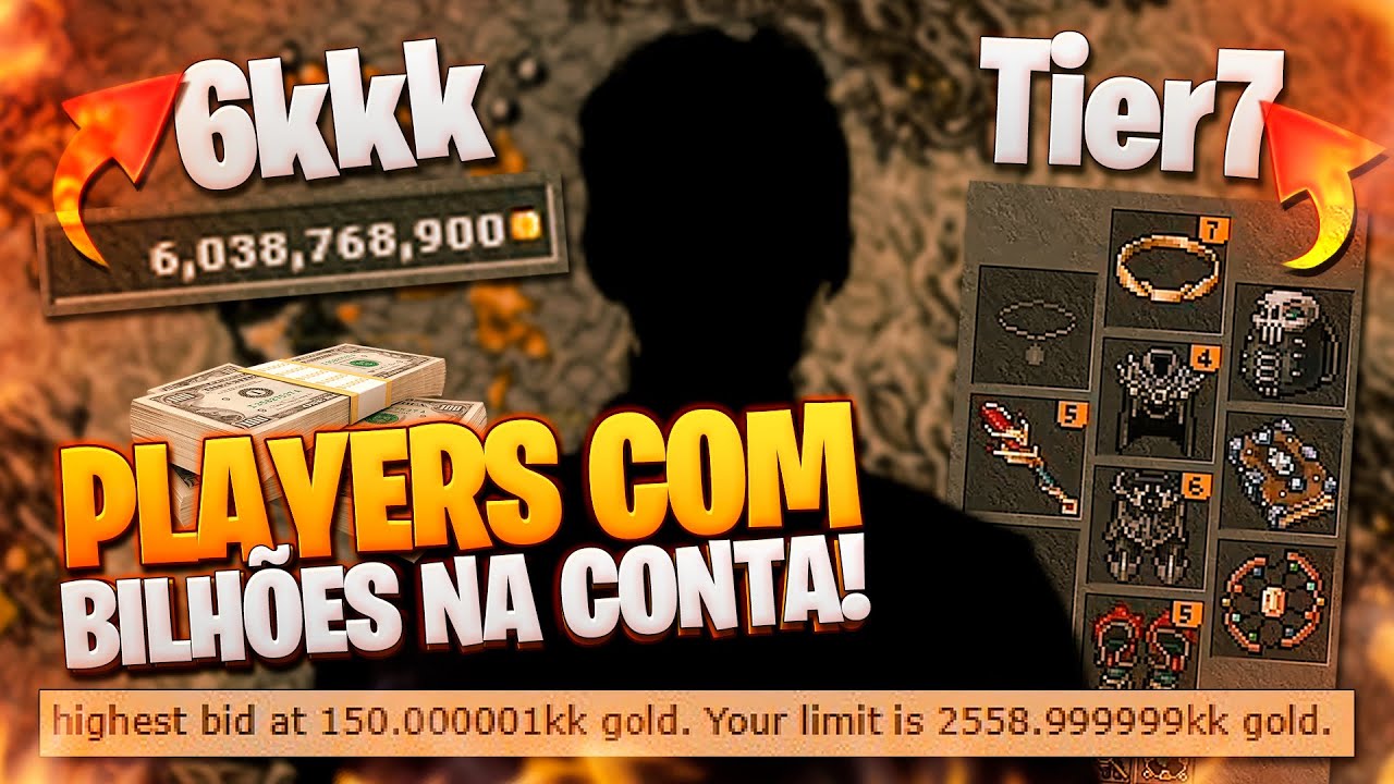 ESSES SÃO OS BILIONÁRIOS DO TIBIA?! 💰 OS PLAYERS MAIS RICOS DO JOGO
