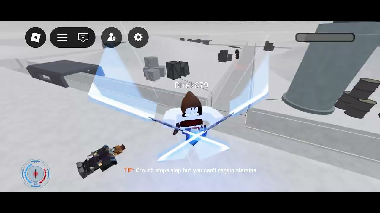 Playing saber showdown