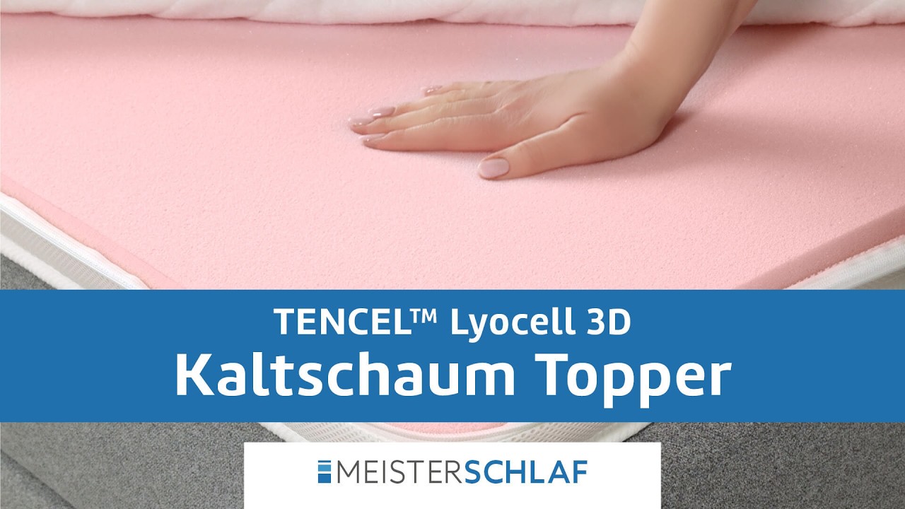 Kaltschaum Topper RG45 TENCEL™ Massive Verbesserung des Liegekomforts bei zu harter Matratze