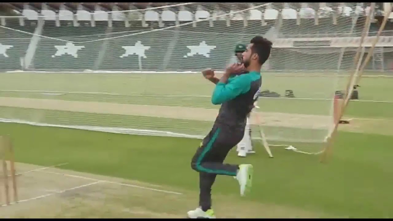 MOHAMMAD AMIR BOWLING  PRACTICE IN NETS 2018