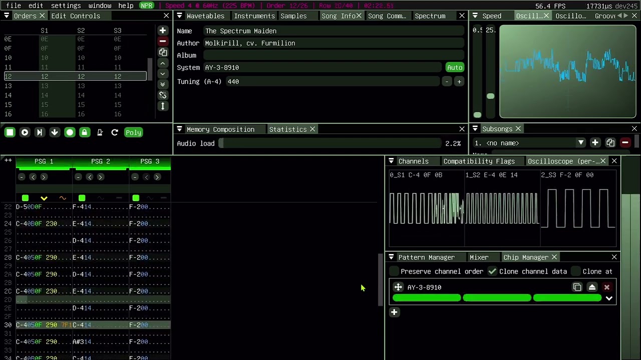 @Molkirill - The Spectrum Maiden (AY-3-8910 Cover)