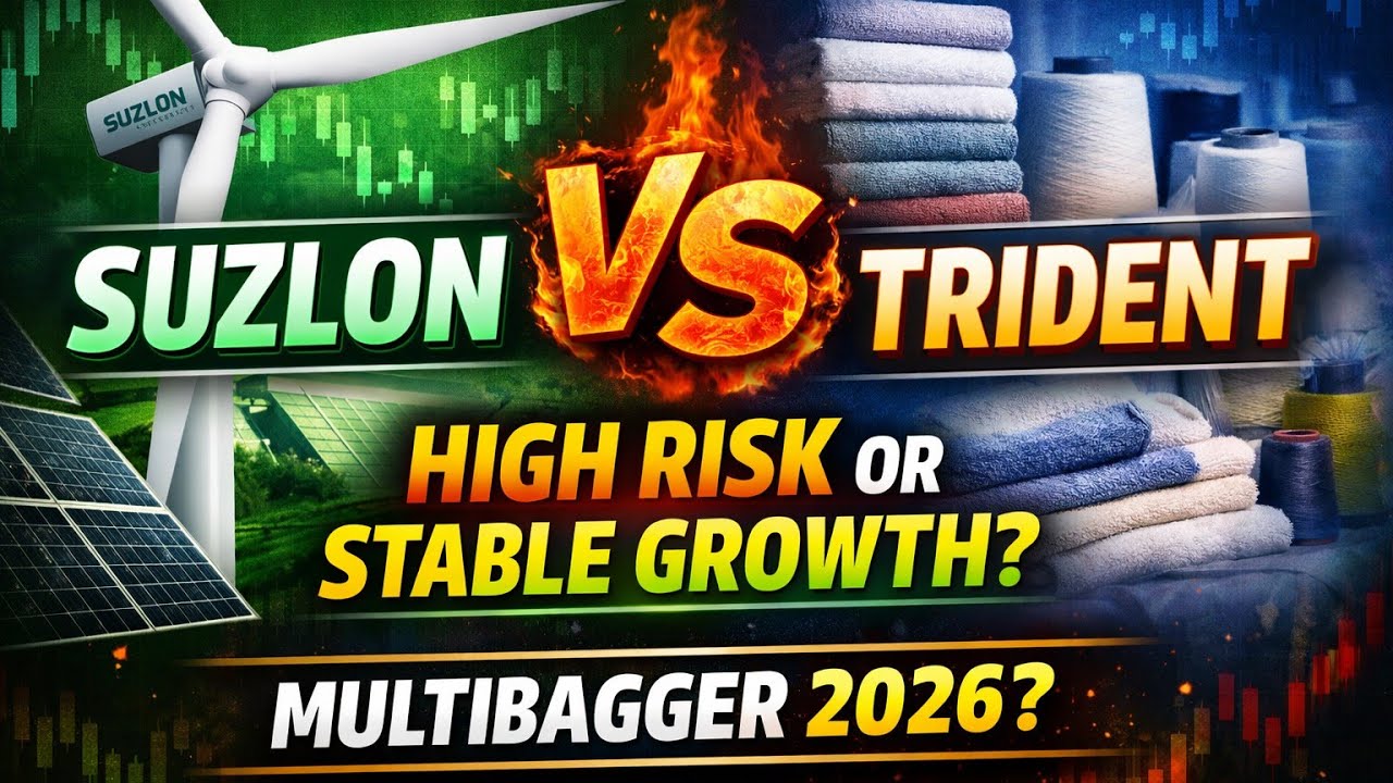 Suzlon vs Trident 🔥 Best Multibagger Stocks for 2026 | Penny Stocks| karan Multibagger Stocks 