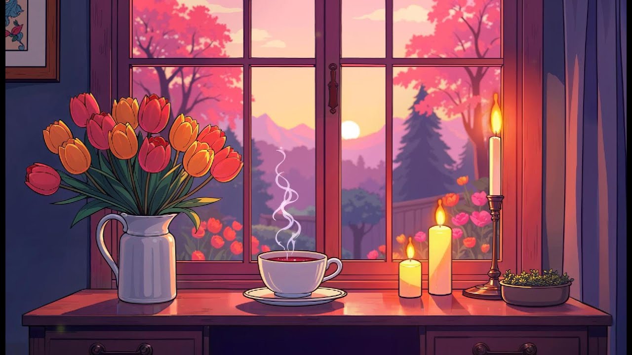 a warm cup & candlelight | chill lofi for reading & study