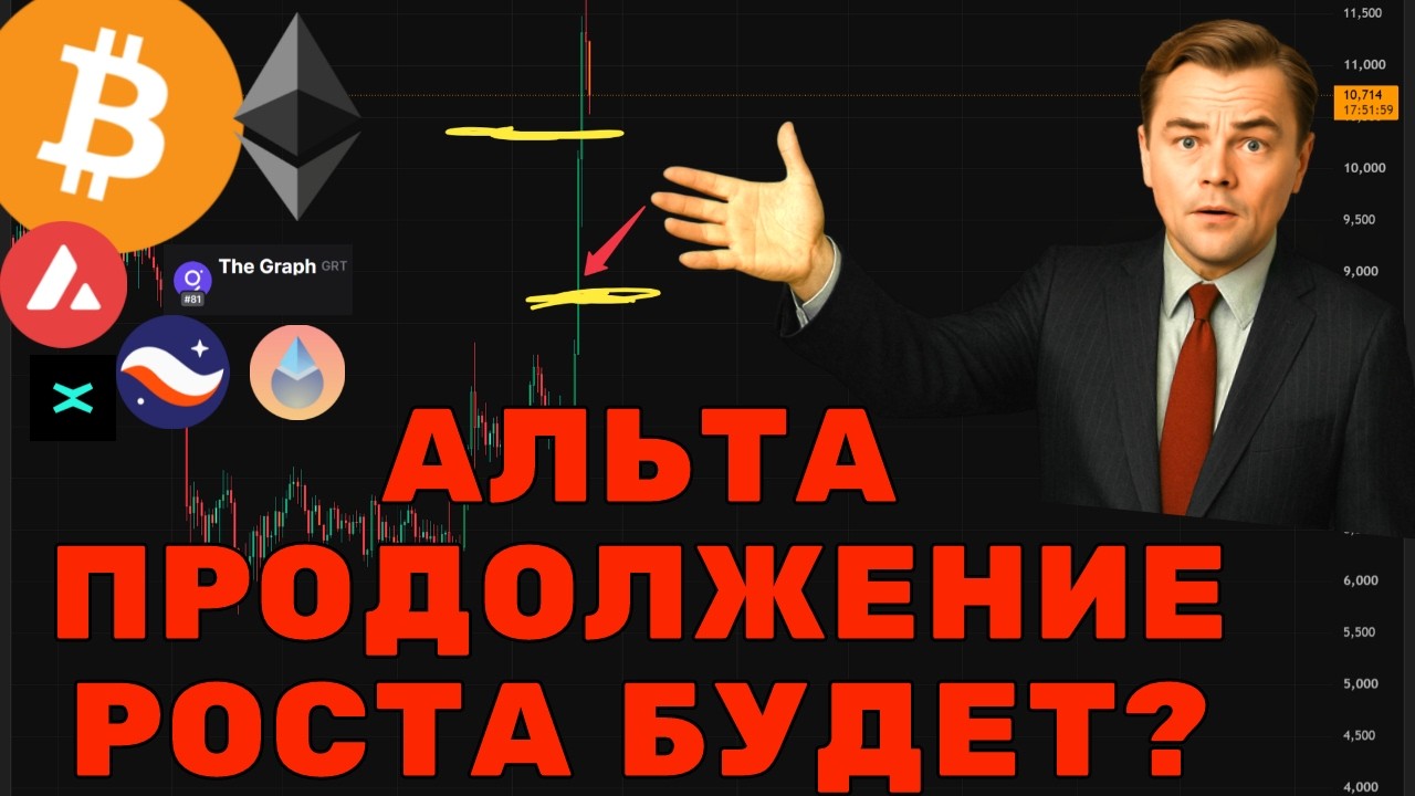 АЛЬТКОИНЫ ВСЕ? Выходить в кеш или ждем продолжения роста?  BTC, ETH, AVAX, LDO, STRK, EGLD, GRT!