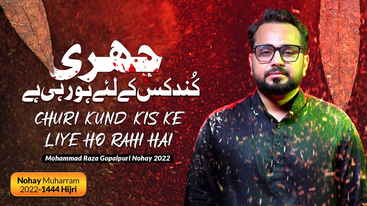 Nohay 2022 | Churi Kund Kiske Liye Ho Rahi Hai | Mohammad Raza Gopalpuri Nohay 2022 | New Noha 2022