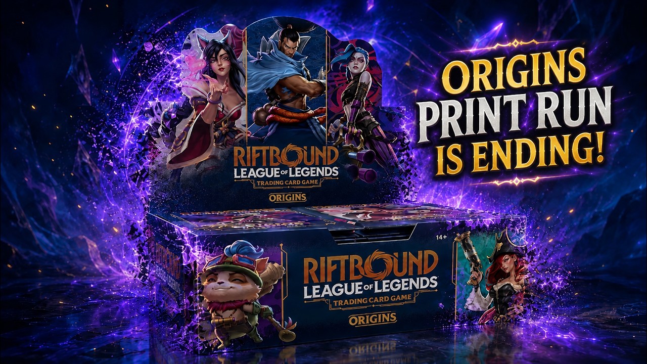 The Riftbound Origins print run is coming to an end!!