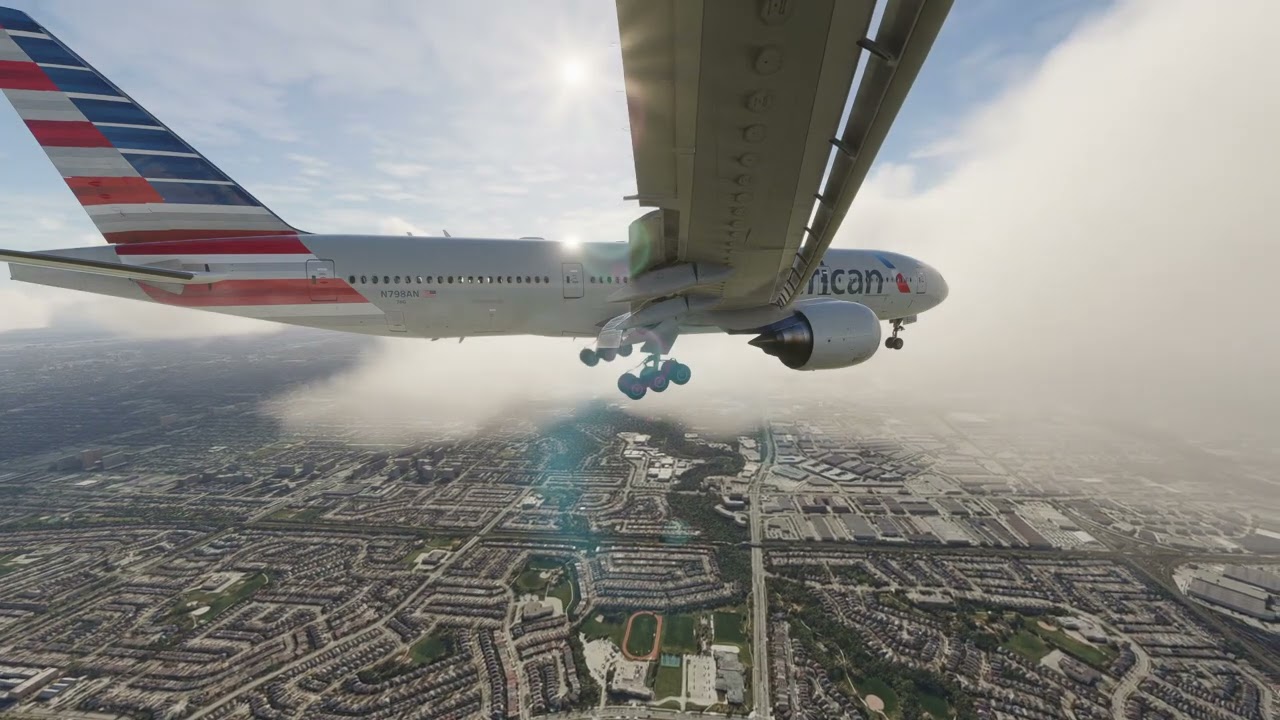 Обязательно посмотрите! Гигантский Boeing 777 American Airlines приземляется в Торонто!