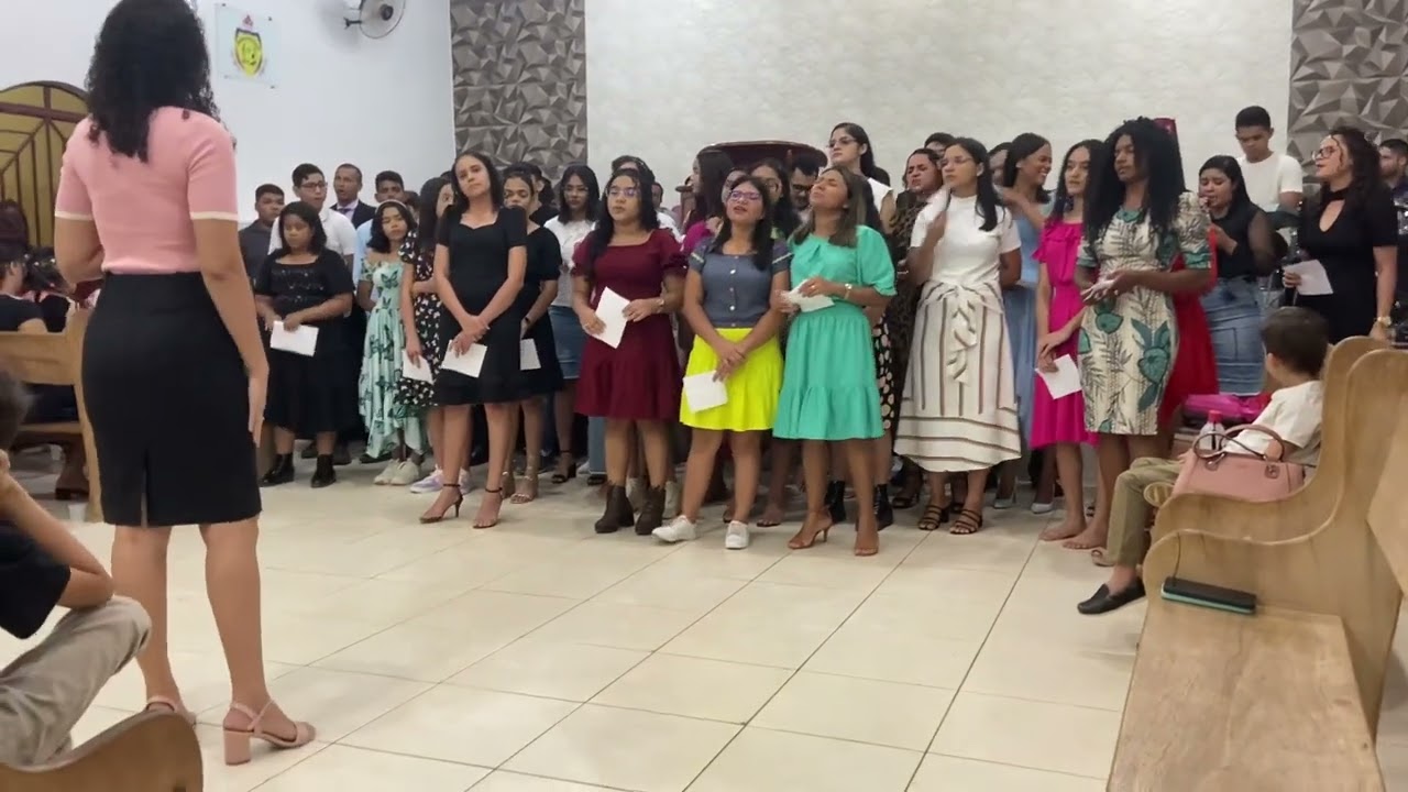 Vocal Jovens e Adolescentes cantando - Te adorarei - Culto 09 outubro 2022