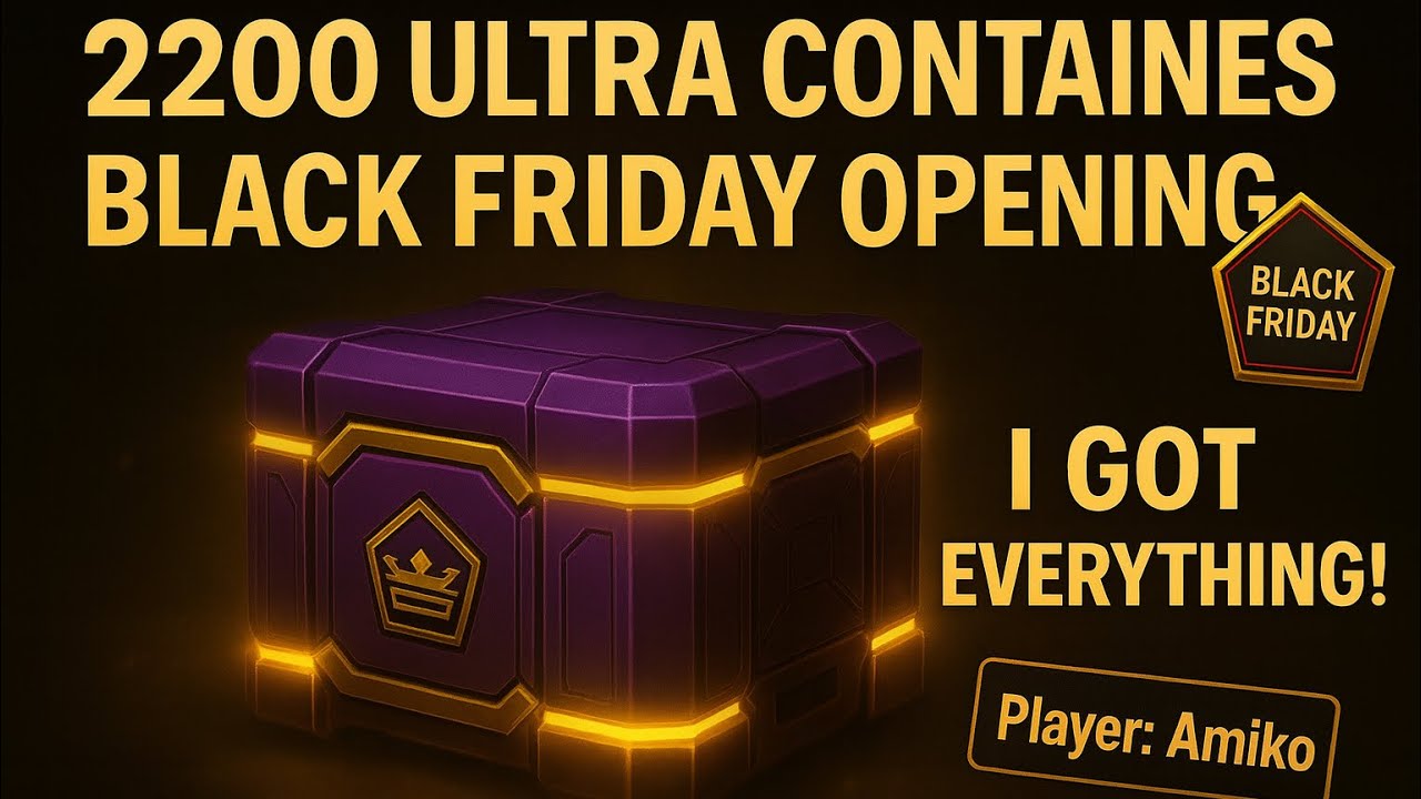 TankiOnline | Opening 2200 Ultra Containers By Amiko | Black Friday 2025 