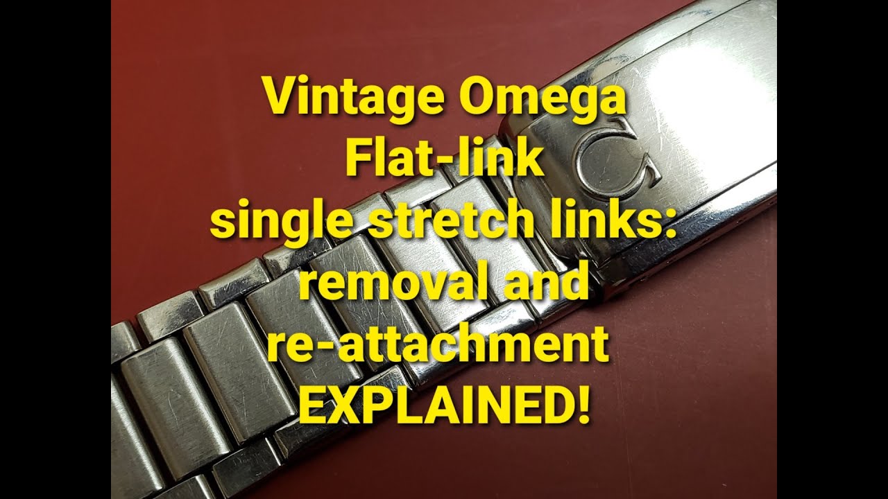 How to remove and re-attach single spring links from Omega Flat-link bracelets (1035/1039/7912)