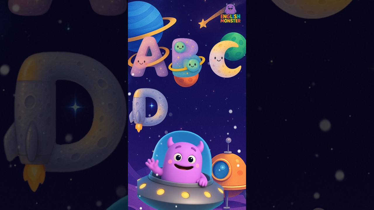 Fun Space ABC Song for Kids | Alphabet Learning with Engli the Monster 🌌