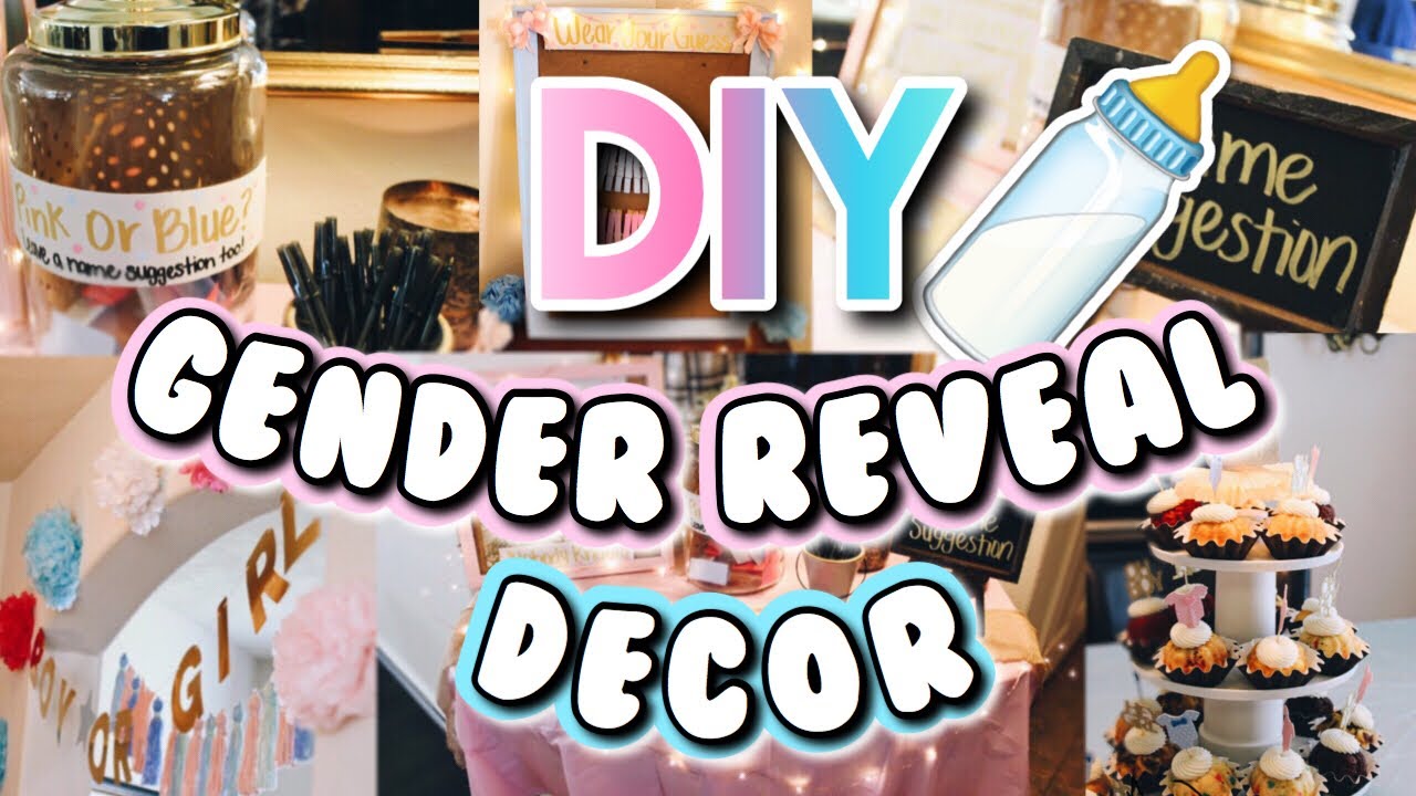 BABY GENDER REVEAL!! | DIY EASY GENDER REVEAL PARTY DECOR!