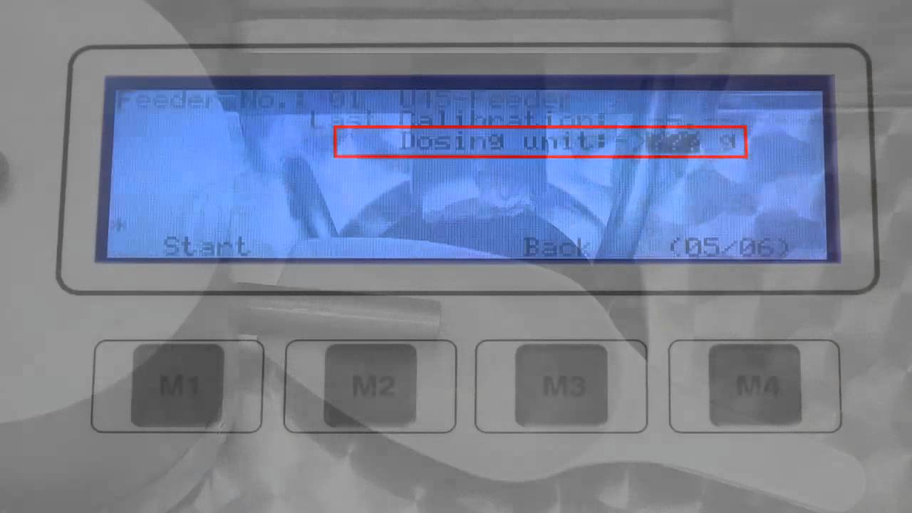 powder dosing calibration