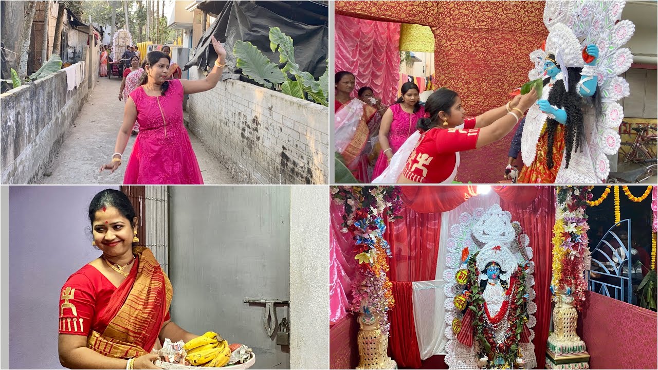 আবার কালী পুজো, এবার কাকা বাড়িতে। আনন্দ আনলিমিটেড। #kalipuja #baperbarivlog