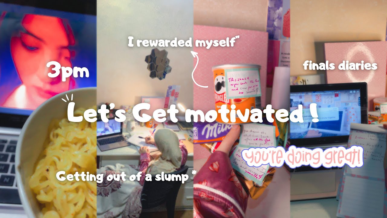 Exam week 📖 : getting out of a slump * Get motivated *💌 ! كيف أحفز نفسي للدراسة