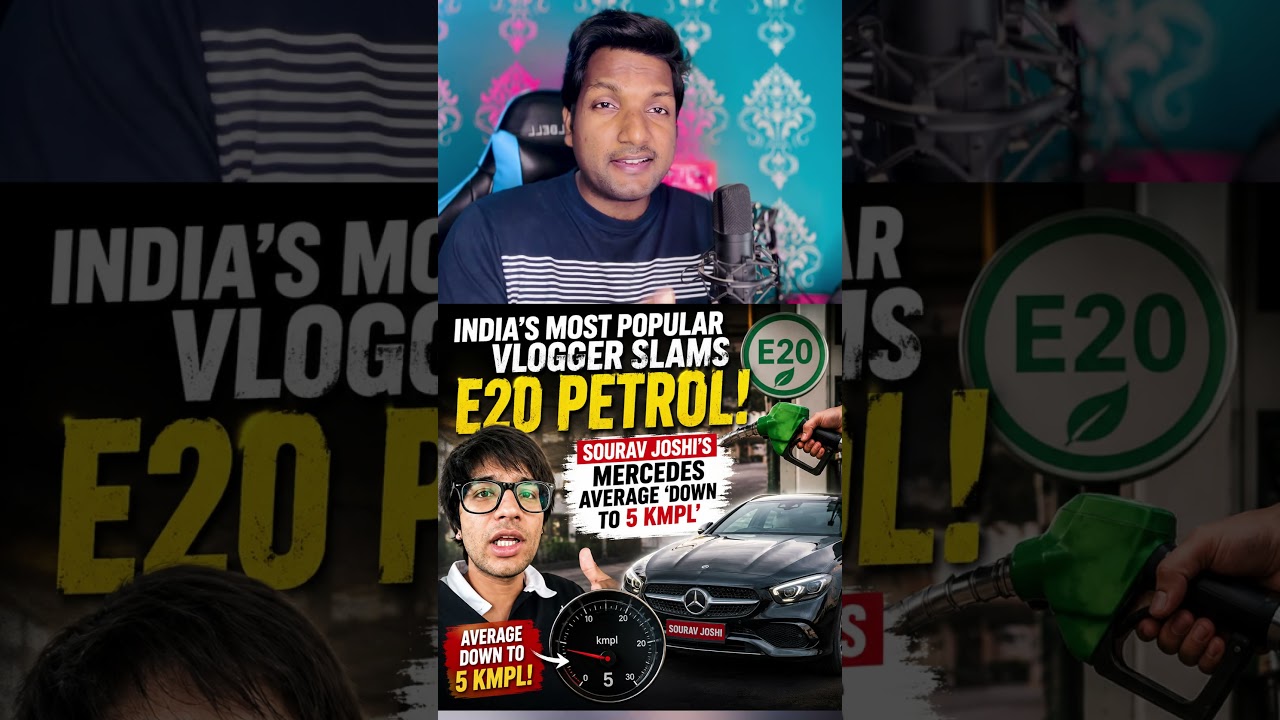 Vlogger Sourav Joshi Slams E20 Petrol As Car Mileage Drops From 17 KMPL to 5 KMPL