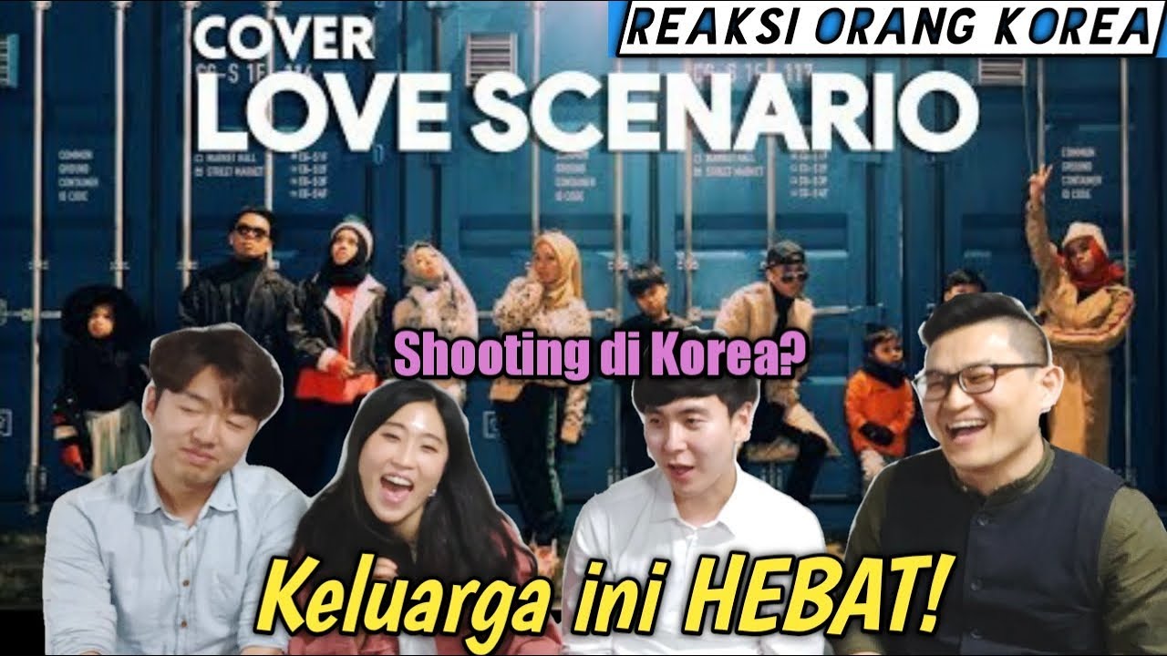 ORANG KOREA reaksi dengan 'Love Scenario 사랑을 했다 iKON' cover by Gen Halilintar