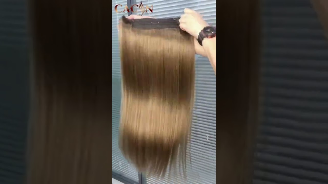High Quality Virgin Human Hair Halo Hair Extensions | Cacin Hair