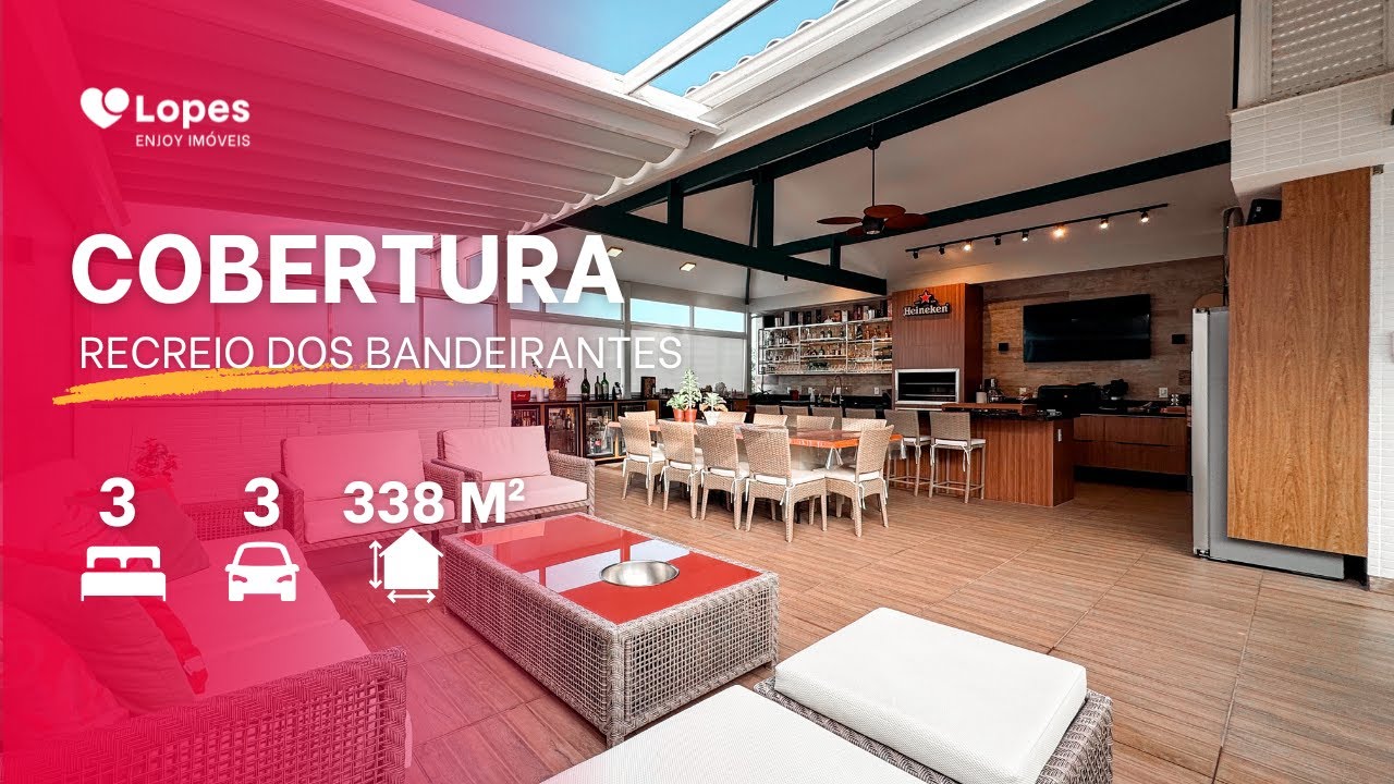 Cobertura para alugar | Recreio dos Bandeirantes | 3 Quartos | 3 Vagas