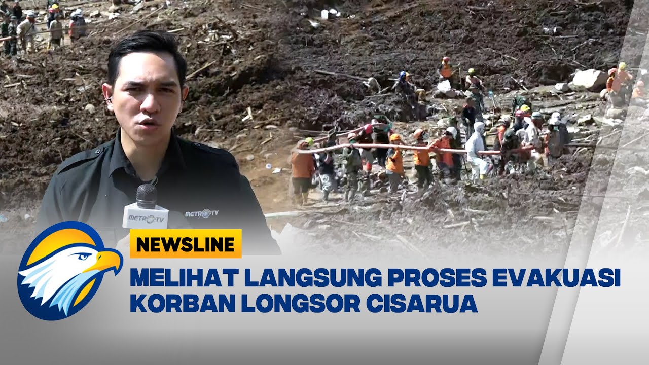 Melihat Langsung Kondisi terkini Pencarian Korban Longsor Cisarua [Newsline]