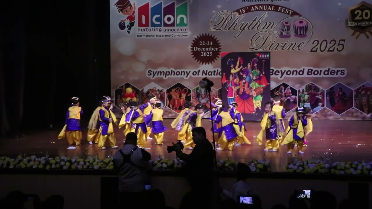 Punjabi Bhangra Dance |ICON Nurturing Innocence |Annual Function| Slot -2 |22-12-2025