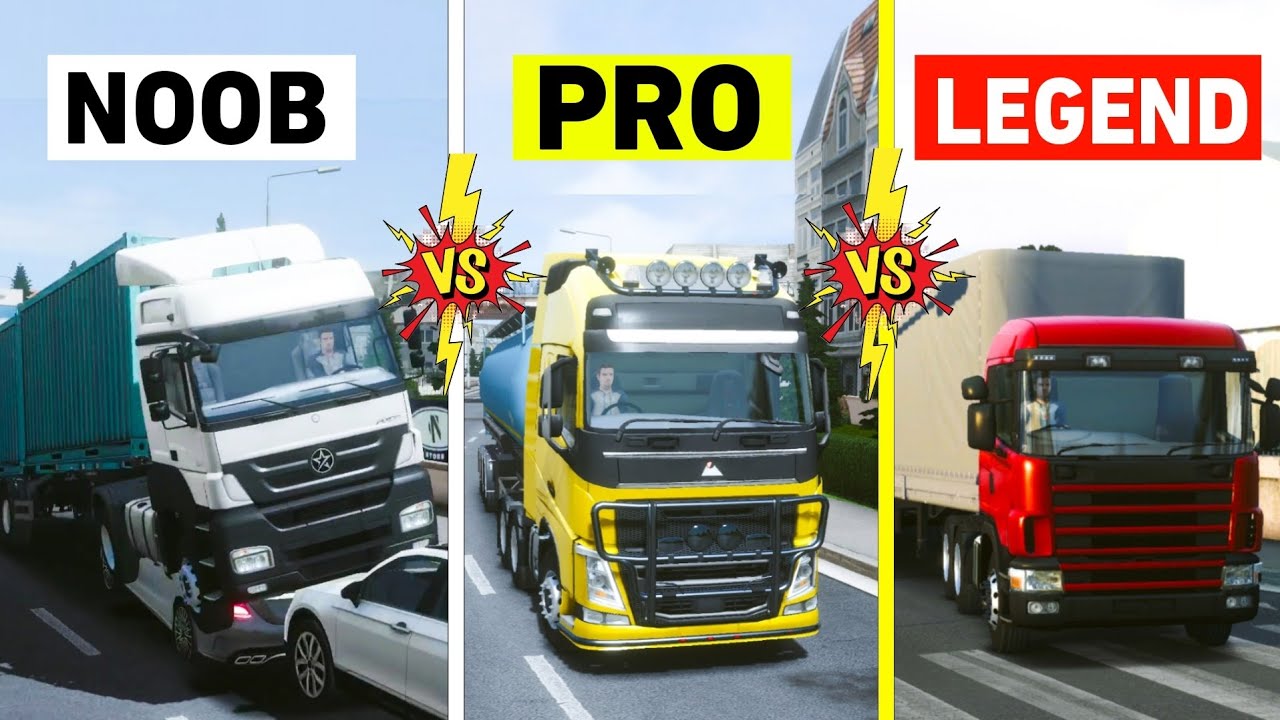 NOOB vs PRO vs LEGEND  TRUCKERS OF EUROPE 3