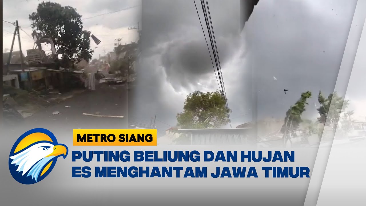 Angin Kencang Terjang Rumah & Pohon Tumbang di Malang, Nganjuk, Jombang [Metro Siang]