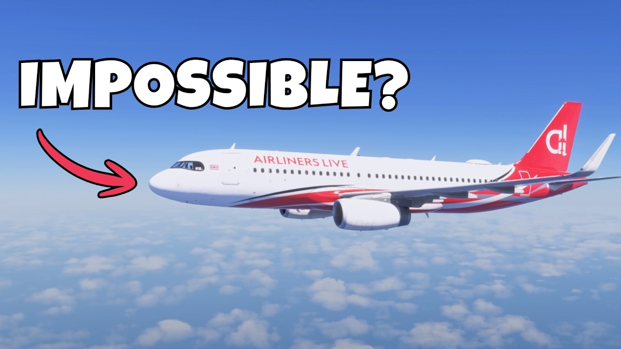I tried flying a standard A320 from London to New York