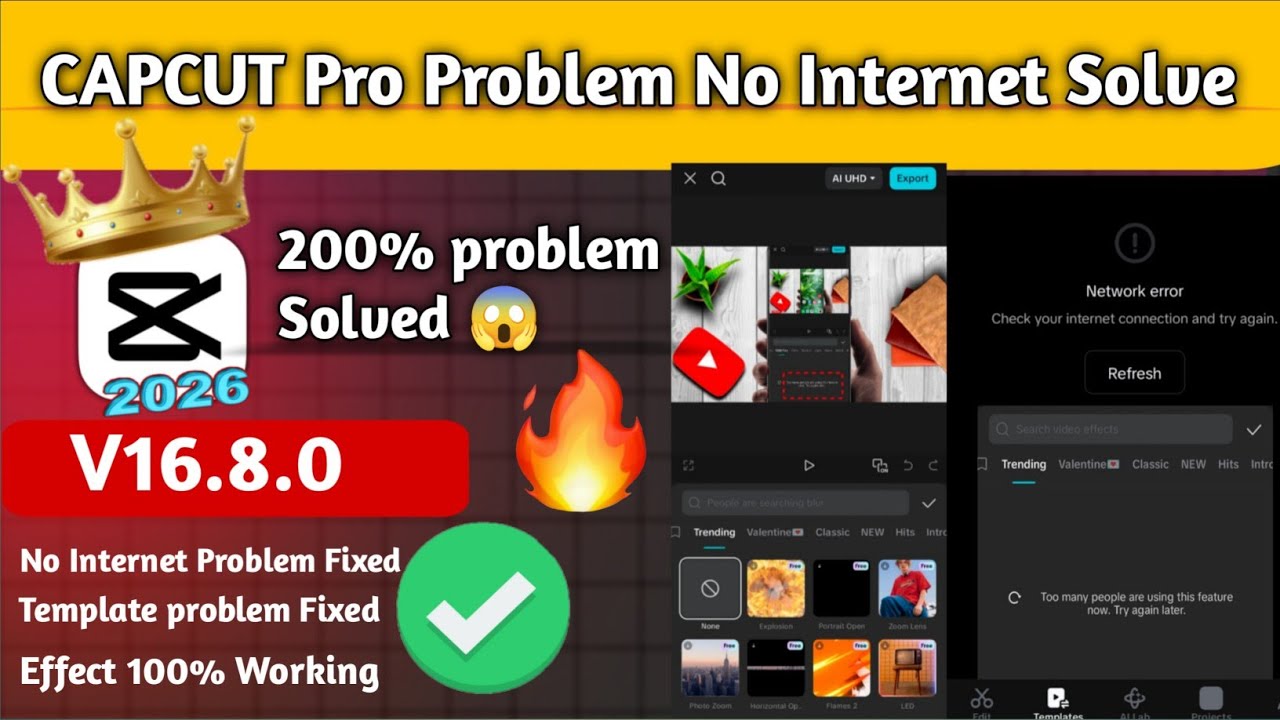 ✅Capcut To Many Are using This Feature|Capcut No Internet Connection Problem 