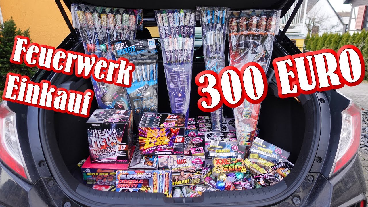 300 € Silvester Feuerwerk Einkaufstour 2022/23 | Super viel Feuerwerk einkaufen [Full HD]