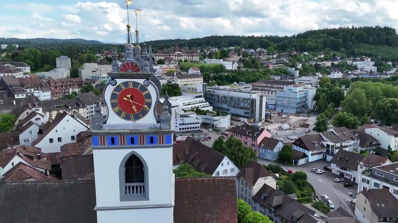 Aarau Drone view 4K