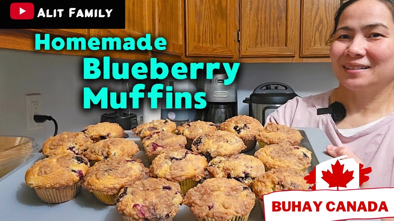 Masarap na Homemade Blueberry Muffins #buhaycanada  #canadavlogs