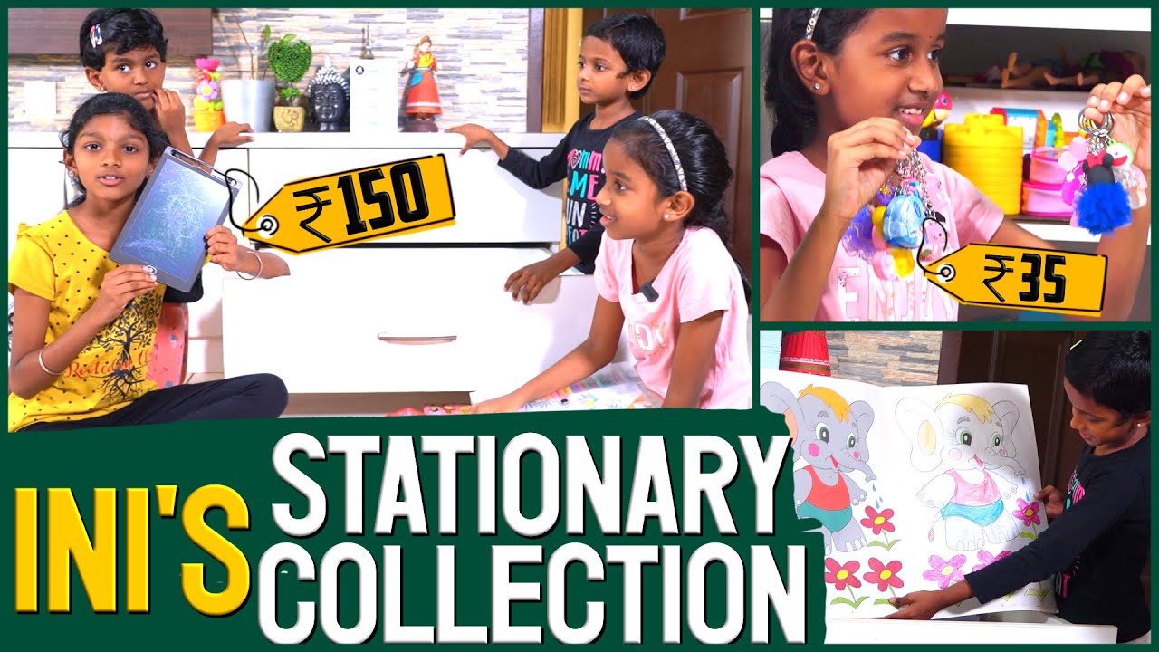 My Stationery Collection 🤩 I Indian School Supplies 😇 I Ini's Galataas