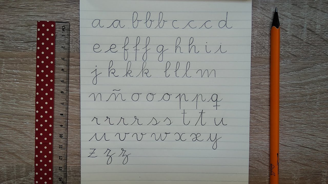 Caligraf&iacute;a para Ni&ntilde;os. Letra Ligada en Min&uacute;sculas ✅