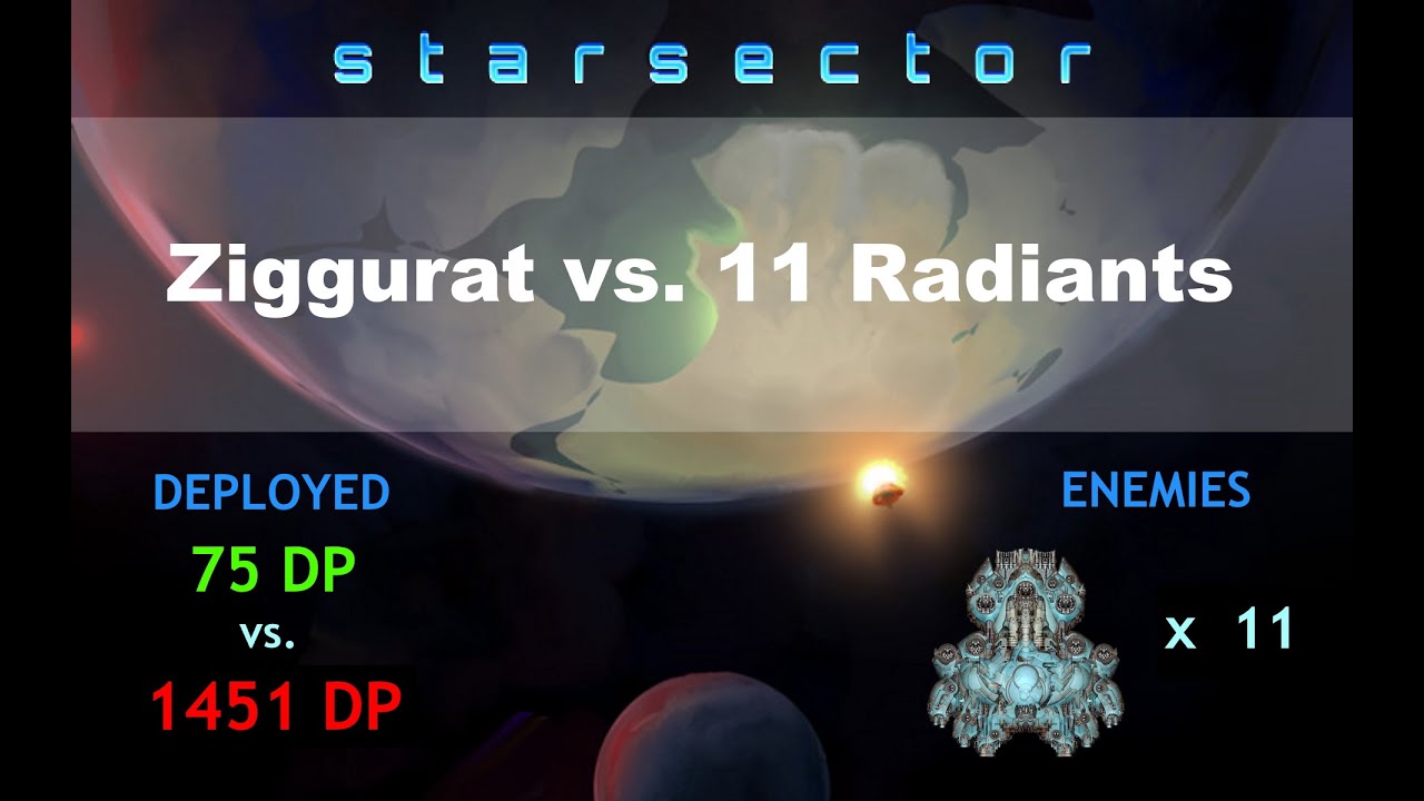 Ziggurat vs. 11 Radiants [Starsector 0.95.1a]