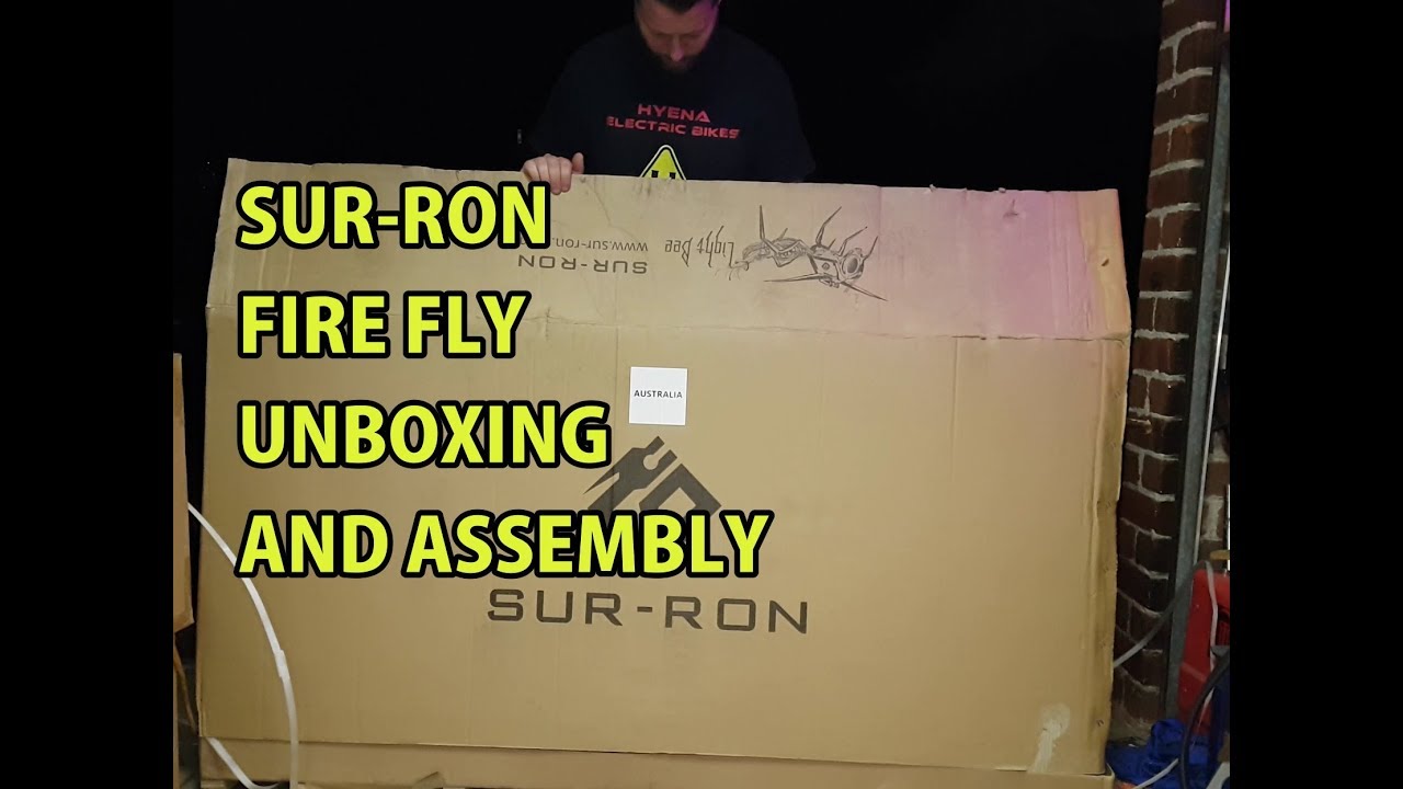 Sur-Ron electric dirt bike unboxing and assembly