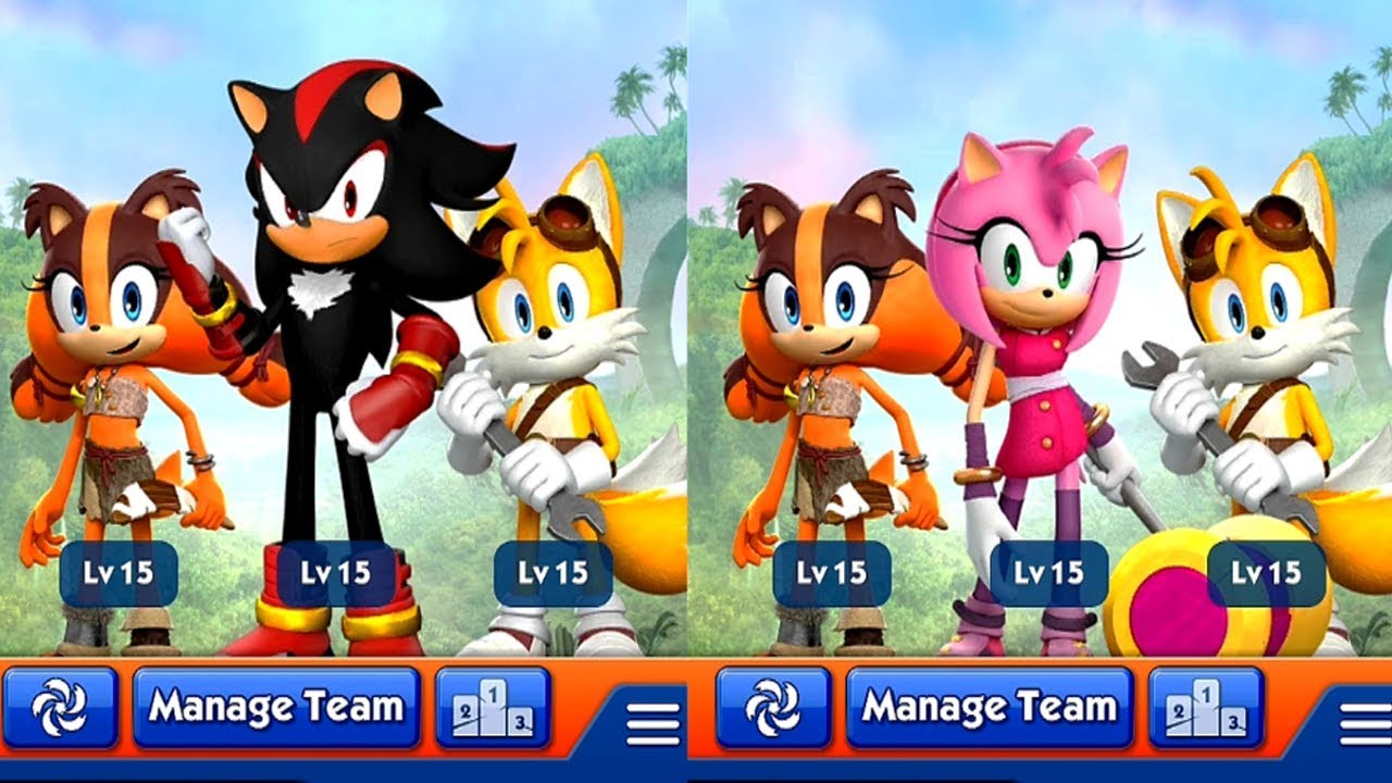 Sonic Dash 2 Sonic Boom SHADOW VS AMY Android iPad iOS Gameplay HD