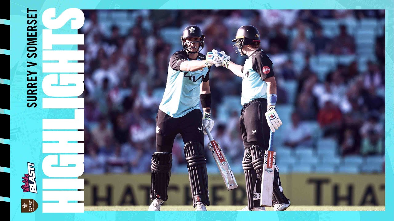Highlights: Bowlers help Surrey to HUGE victory over Somerset | Vitality Blast