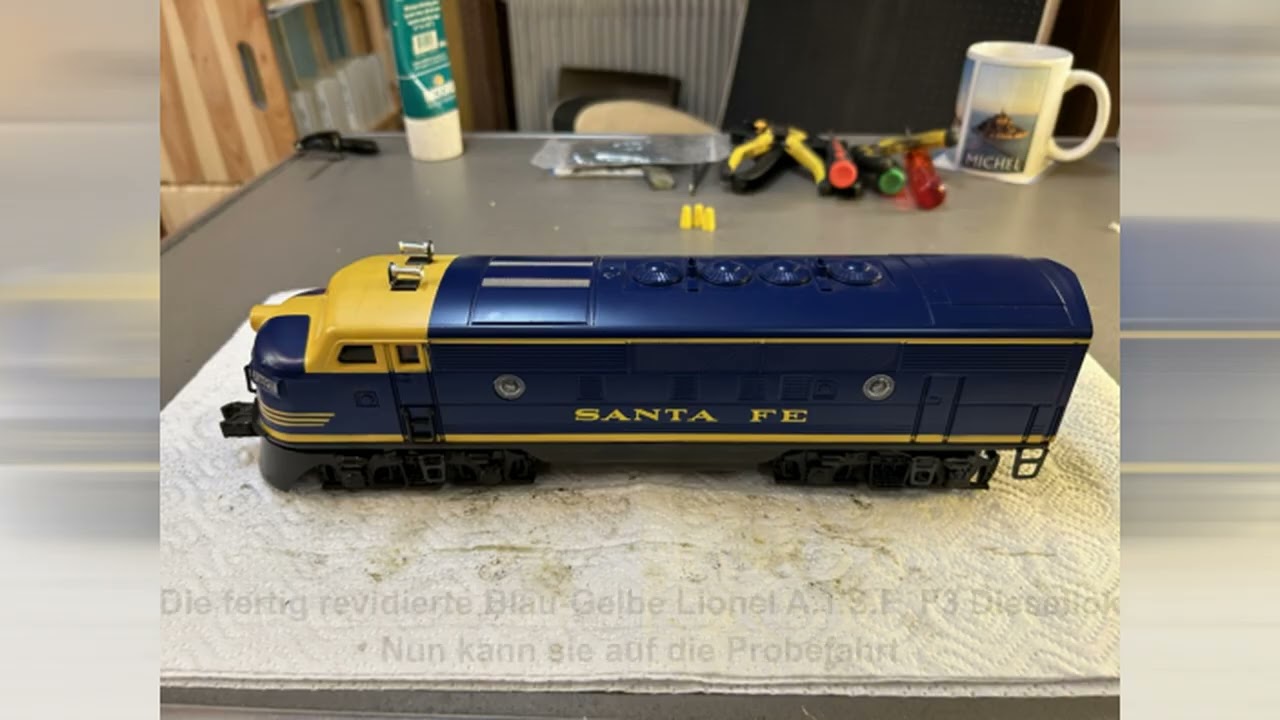 Mansardenbahn Lionel A T S F  F3 A B A Diesellok