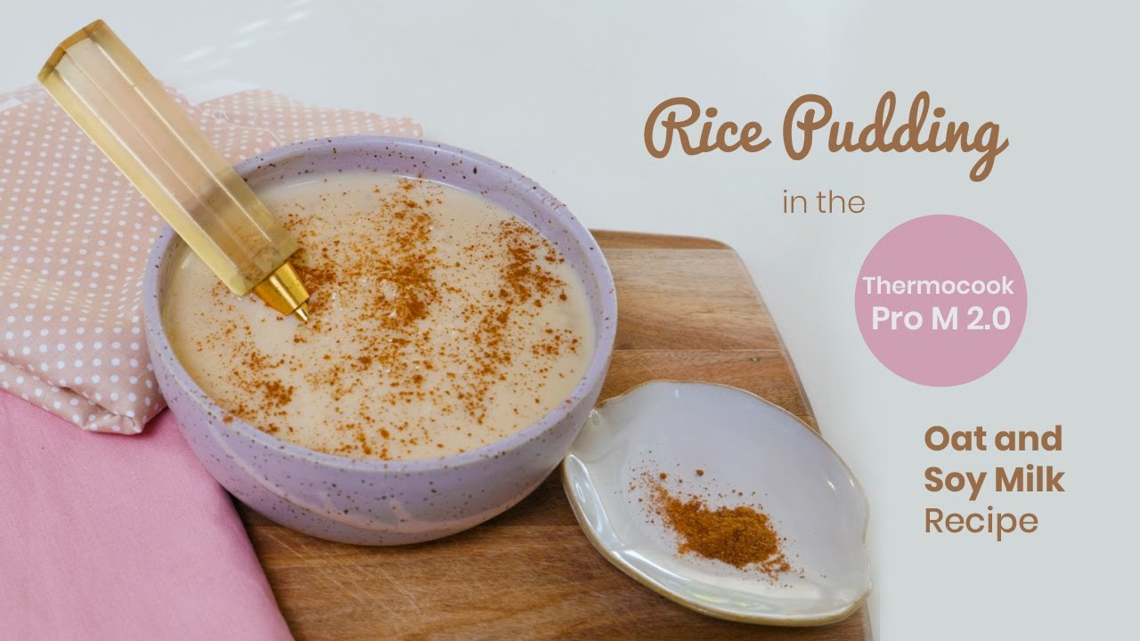 Vegan Rice Pudding Recipe in the Optimum Thermocook Pro M 2.0 | Oat and Soy Milk Recipe 🥣