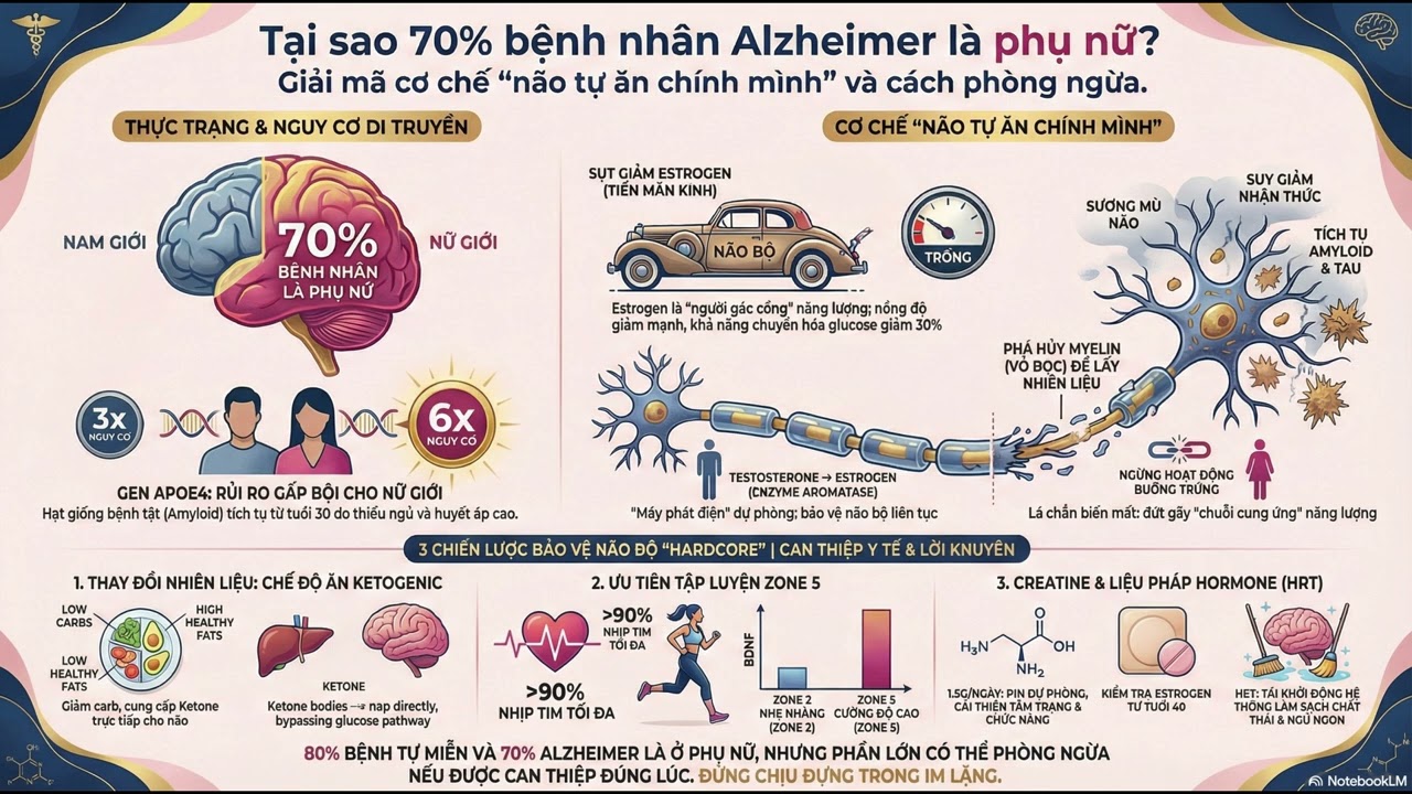 TẠI SAO ALZHEIMER THƯỜNG TẤN CÔNG PHỤ NỮ - ngày 15/02/2026